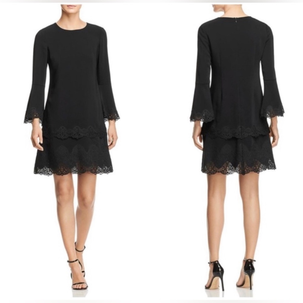 KOBI Halperin bell sleeve black dress